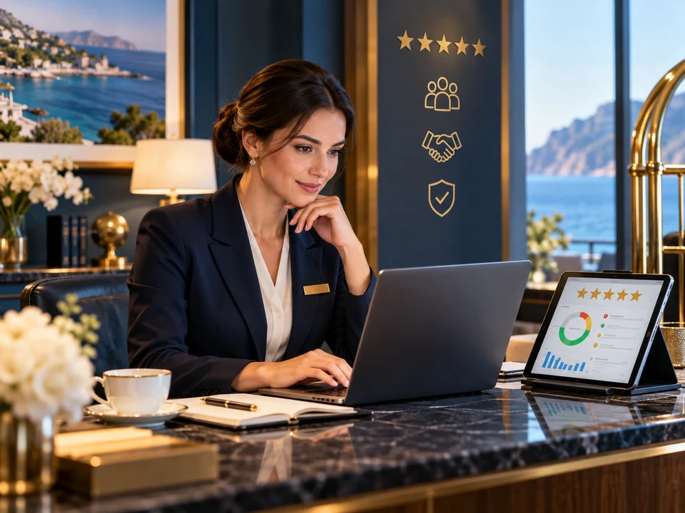 متابعة وإدارة السمعة الرقمية للفنادق